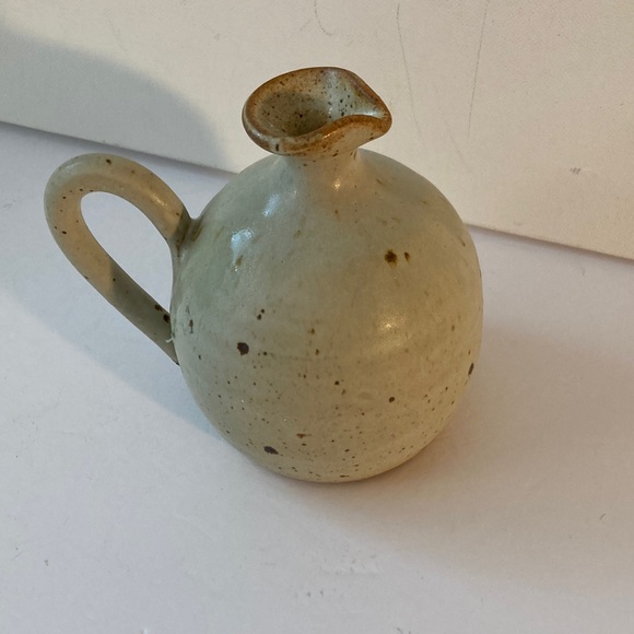 Colorado Ceramic Jug with Handle - Cream and Brown signed - Picture 2 of 6